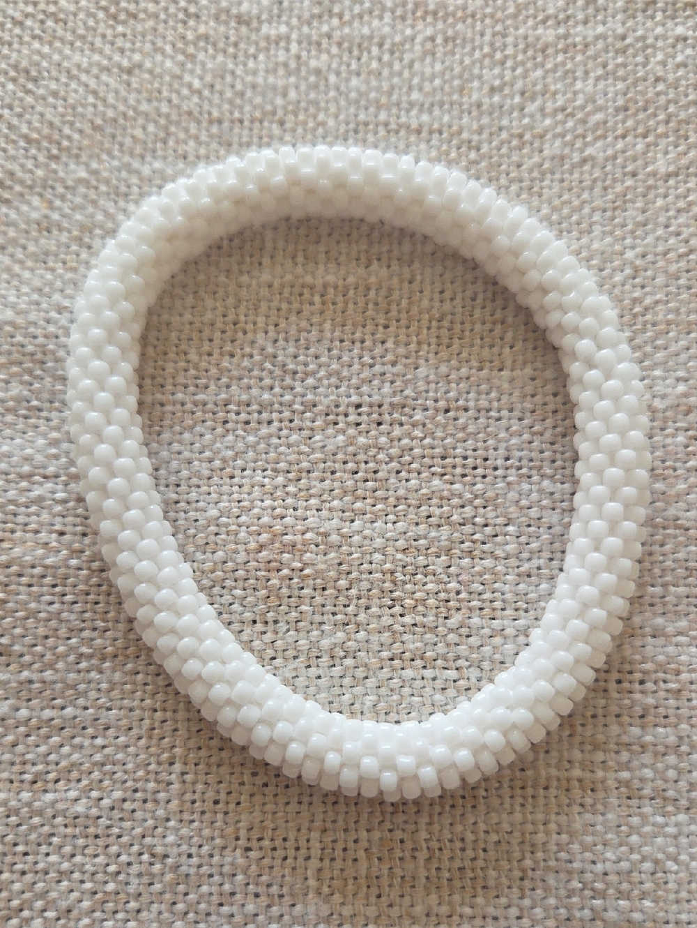 Sashka Co. White Seed Bead Bracelet